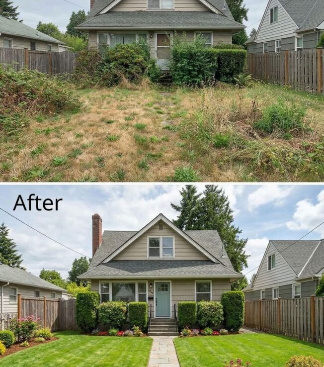 27 Front Yard Makeovers_ Stunning Before & After Transformations (3)