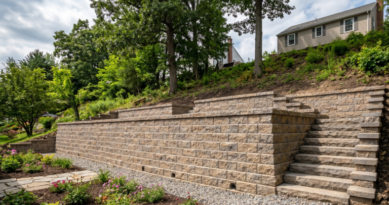 Retaining Wall Requirements for Sloped Amherst Yards