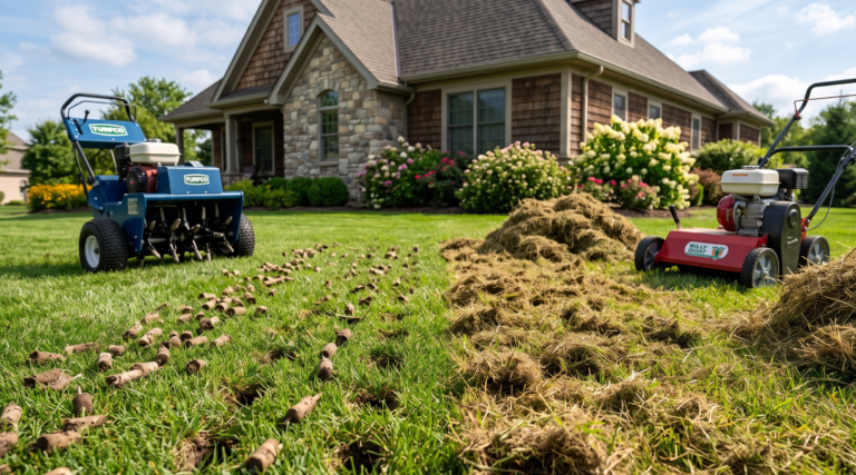 Core Aeration vs. Dethatching for Amherst Yards